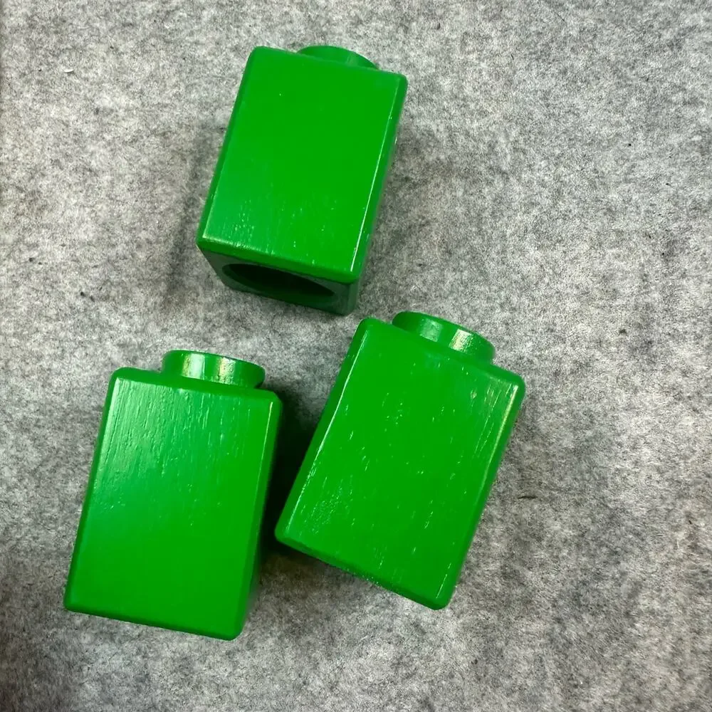 Hape Quadrilla Marble Run Replacement Pieces 3 Green Tower Blocks Bricks Chutes